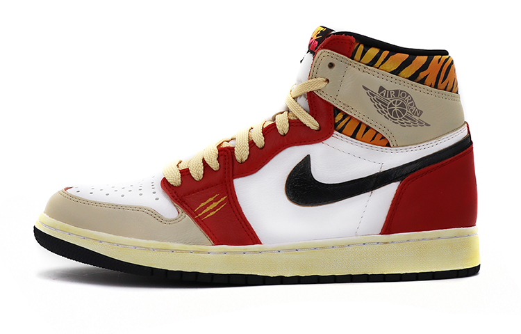 Order [Sepatu Kustom] Air Jordan 1 Retro High OG 'Tahun Baru Imlek Harimau Hitam Putih' 555088-603(TeamK-白虎虎年限定S-BOX)