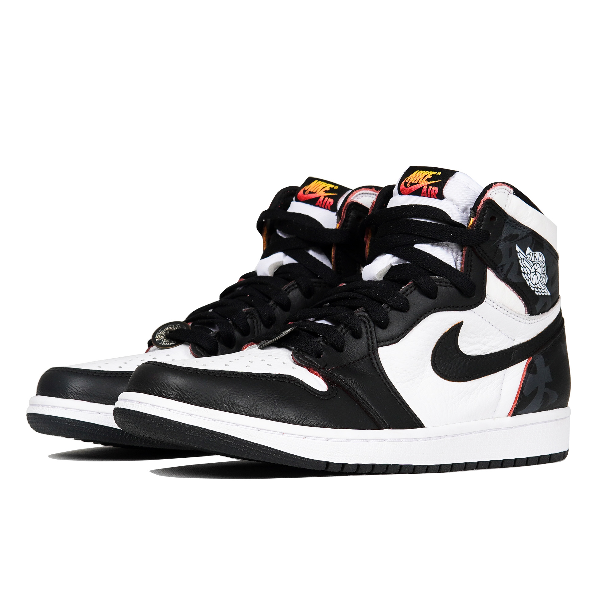 Lookbook [Kasut Custom] Air Jordan 1 Retro High OG 'Tahun Baru Cina - Tahun Arnab' 555088-603(TeamP-男款兔年大吉黑白）