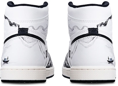 【定制球鞋】 Jordan Air Jordan 1 Retro High OG 中國風 水墨漁舟 高幫 復古籃球鞋 男女同款 黑白 Shop 【定制球鞋】 Jordan Air Jordan 1 Retro High OG 中國風 水墨漁舟 高幫 復古籃球鞋 男女同款 黑白