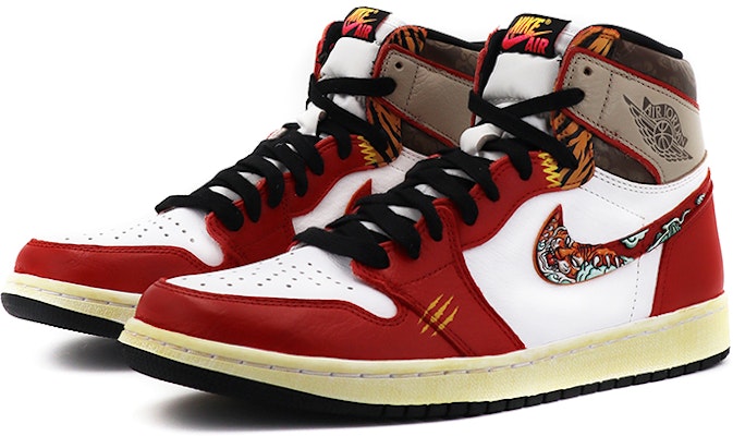 에어 조던 1 레트로 OG '설날 호랑이' 555088-603(TeamK-CNY祥云黑红) Lookbook 에어 조던 1 레트로 OG '설날 호랑이' 555088-603(TeamK-CNY祥云黑红)