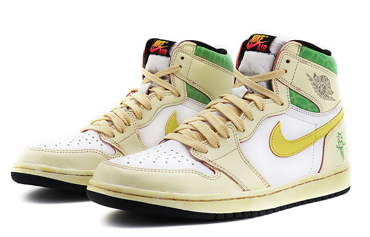Lookbook [定制鞋] 耐克Air Jordan 1 Retro High OG '中国新年老虎' 555088-603(TeamK-CNY中国风幺鸡黄绿)