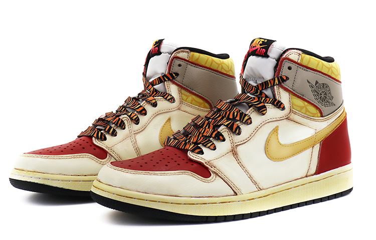 Lookbook 에어 조던 1 레트로 OG '설날 호랑이' (57 characters) 555088-603(TeamK-虎纹鞋带)