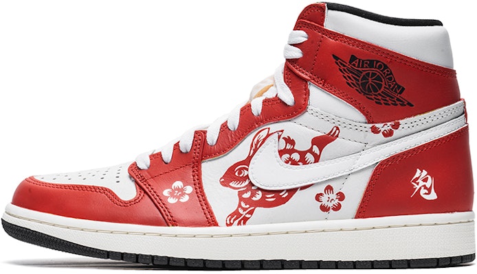 【客製化球鞋】Jordan Air Jordan 1 High OG 野鶴製造 兔年窗花 CNY 高筒 復古籃球鞋 男女同款 白紅 新年禮盒版 Buy 【客製化球鞋】Jordan Air Jordan 1 High OG 野鶴製造 兔年窗花 CNY 高筒 復古籃球鞋 男女同款 白紅 新年禮盒版