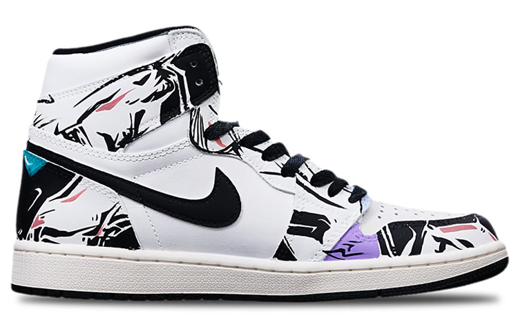 Order 【定製球鞋】Jordan Air Jordan 1 Retro High OG Volt 賽博機械風 高筒 电玩 高筒 復古籃球鞋 男女同款 紅黑藍