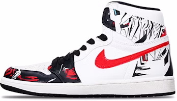 【定制球鞋】 Jordan Air Jordan 1 Retro High OG 賽博朋克紅鉤 高筒 復古籃球鞋 男女同款 黑白 Buy 【定制球鞋】 Jordan Air Jordan 1 Retro High OG 賽博朋克紅鉤 高筒 復古籃球鞋 男女同款 黑白