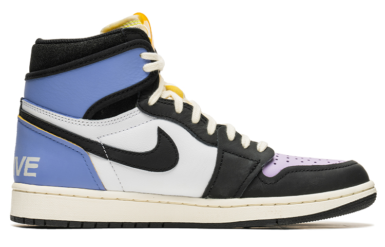 Order [Kasut Custom] Air Jordan 1 Retro High OG 'Cyberpunk Biru Ungu' 555088-118(TeamB-赛博蓝紫)