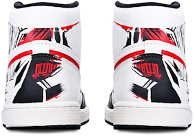 【定制球鞋】 Jordan Air Jordan 1 Retro High OG 賽博朋克紅鉤 高筒 復古籃球鞋 男女同款 黑白 Shop 【定制球鞋】 Jordan Air Jordan 1 Retro High OG 賽博朋克紅鉤 高筒 復古籃球鞋 男女同款 黑白