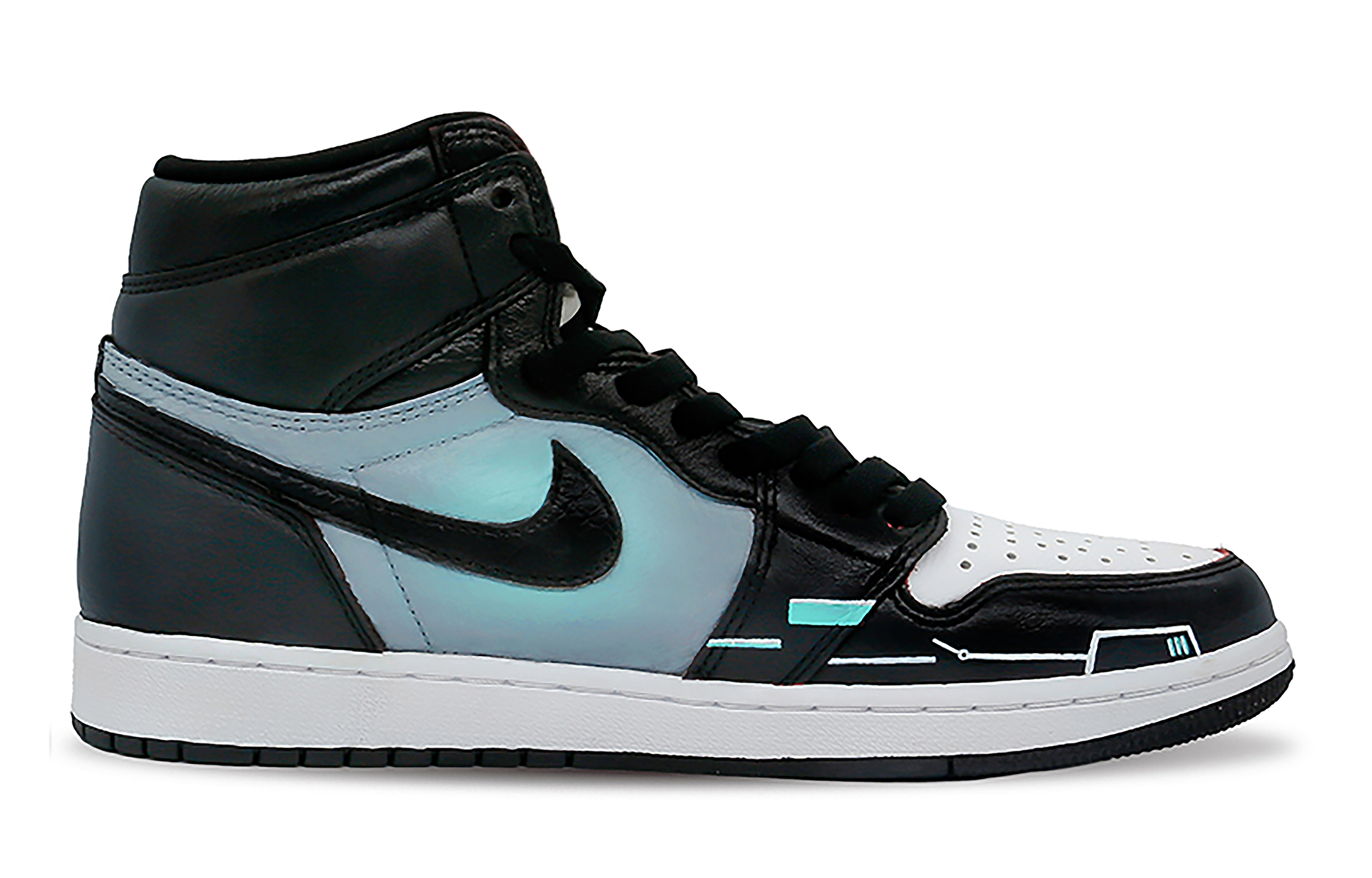 Order [カスタムシューズ] エアジョーダン1 レトロ ハイ OG 'フラッシュグレイ ティファニー' 555088-603(Team7-男女同款闪电影灰)