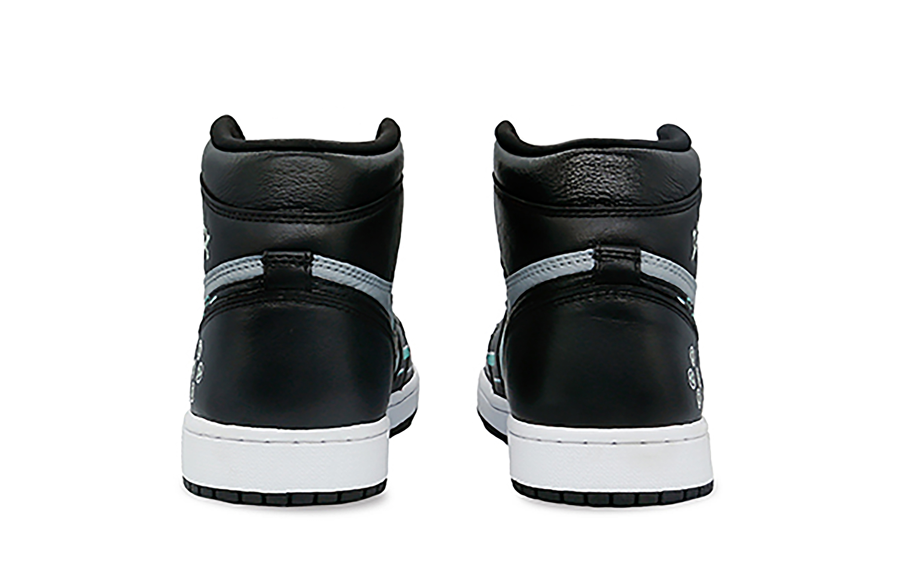 Shop [カスタムシューズ] エアジョーダン1 レトロ ハイ OG 'フラッシュグレイ ティファニー' 555088-603(Team7-男女同款闪电影灰)