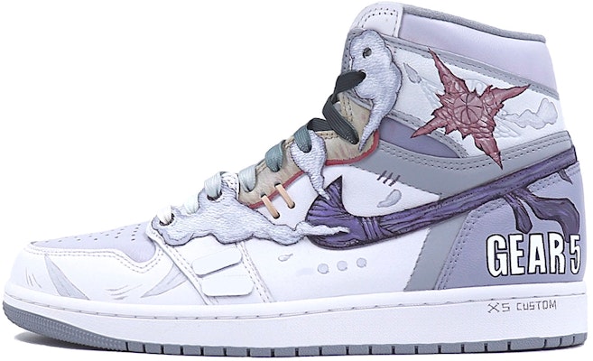 【定制球鞋】 Jordan Air Jordan 1 Retro High OG 五档路飞 星溯未来 防滑耐磨 高帮 復古籃球鞋 男女同款 白紫灰 Buy 【定制球鞋】 Jordan Air Jordan 1 Retro High OG 五档路飞 星溯未来 防滑耐磨 高帮 復古籃球鞋 男女同款 白紫灰