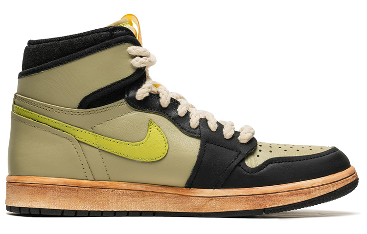 Order カスタムAJ1 レトロ ハイ OG "グリーントゥ" 555088-118(TeamB-专辑白绿)