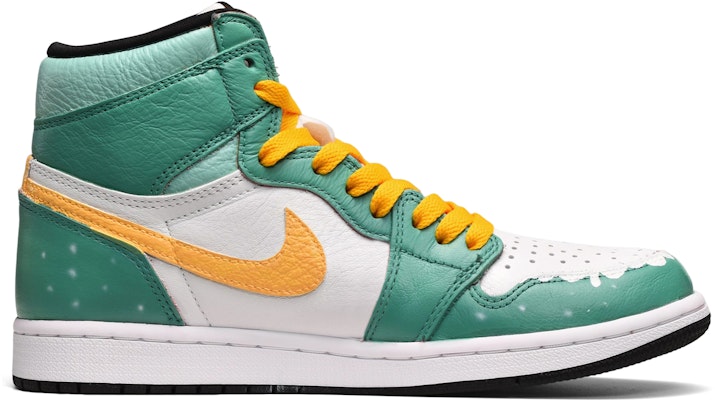 에어 조던 1 레트로 OG '크리스마스 트리' (커스텀) 555088-603(TeamE-男款圣诞树绿白黄) Lookbook 에어 조던 1 레트로 OG '크리스마스 트리' (커스텀) 555088-603(TeamE-男款圣诞树绿白黄)