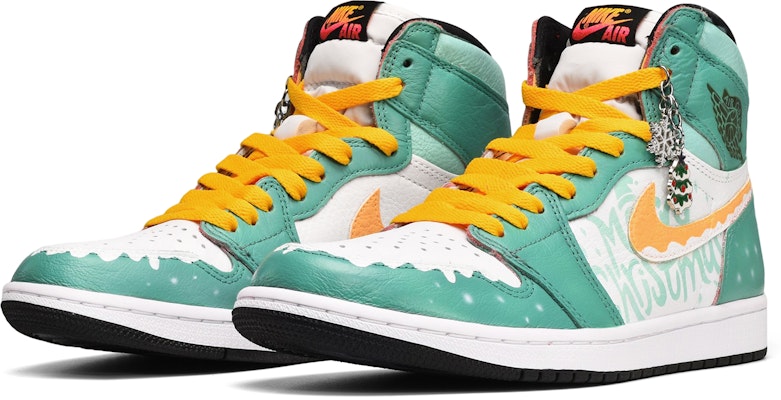 에어 조던 1 레트로 OG '크리스마스 트리' (커스텀) 555088-603(TeamE-男款圣诞树绿白黄) Shop 에어 조던 1 레트로 OG '크리스마스 트리' (커스텀) 555088-603(TeamE-男款圣诞树绿白黄)