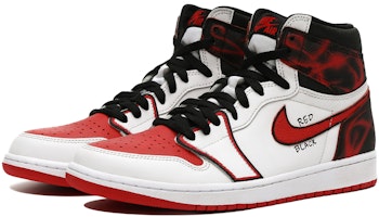 【定制球鞋】Jordan Air Jordan 1 Retro High OG Heritage 電競主題 動漫風 噴繪 閃電高級 高幫 復古籃球鞋 男女同款 黑紅 Lookbook 【定制球鞋】Jordan Air Jordan 1 Retro High OG Heritage 電競主題 動漫風 噴繪 閃電高級 高幫 復古籃球鞋 男女同款 黑紅