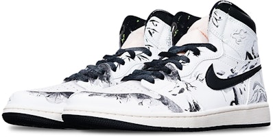 에어 조던 1 레트로 OG '잉크 대나무' (커스텀) 555088-702(Teamone-高帮水墨竹叶) Lookbook 에어 조던 1 레트로 OG '잉크 대나무' (커스텀) 555088-702(Teamone-高帮水墨竹叶)