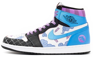 カスタムAJ1 ハイ OG "ジンクス落書き格子雲" 555088-603(TeamB-男款金克丝蓝粉) Buy カスタムAJ1 ハイ OG "ジンクス落書き格子雲" 555088-603(TeamB-男款金克丝蓝粉)