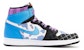 에어 조던 1 레트로 OG '징크스 그래피티 플레이드 구름' 555088-603(TeamB-男款金克丝蓝粉)