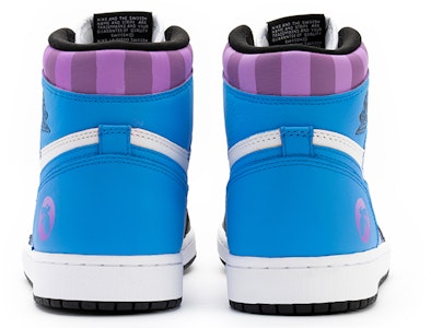 【訂製球鞋】Air Jordan 1 Retro High OG 遊戲主題訂製 暴走蘿莉金克斯 格紋 雲朵 塗鴉 特殊鞋帶 男女同款 藍粉 Purchase 【訂製球鞋】Air Jordan 1 Retro High OG 遊戲主題訂製 暴走蘿莉金克斯 格紋 雲朵 塗鴉 特殊鞋帶 男女同款 藍粉