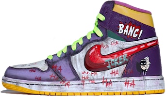 【定制球鞋】 Jordan Air Jordan 1 Retro High OG ‘Joker’ 小丑塗鴉 星溯未來 湖人配色推薦 高幫 復古籃球鞋 男女同款 紫黃紅 Buy 【定制球鞋】 Jordan Air Jordan 1 Retro High OG ‘Joker’ 小丑塗鴉 星溯未來 湖人配色推薦 高幫 復古籃球鞋 男女同款 紫黃紅