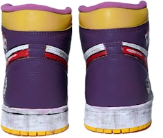 【定制球鞋】 Jordan Air Jordan 1 Retro High OG ‘Joker’ 小丑塗鴉 星溯未來 湖人配色推薦 高幫 復古籃球鞋 男女同款 紫黃紅 Purchase 【定制球鞋】 Jordan Air Jordan 1 Retro High OG ‘Joker’ 小丑塗鴉 星溯未來 湖人配色推薦 高幫 復古籃球鞋 男女同款 紫黃紅