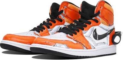 커스텀 에어 조던 1 레트로 OG '퓨전 레드 사이버' 555088-603(Team7-男女同款机甲解构) Lookbook 커스텀 에어 조던 1 레트로 OG '퓨전 레드 사이버' 555088-603(Team7-男女同款机甲解构)