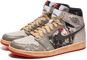 커스텀 조던 1 레트로 OG '오일 페인팅 블랙 레드 토' 555088-161(TeamB-专辑油画灰棕O-BOX) Shop 커스텀 조던 1 레트로 OG '오일 페인팅 블랙 레드 토' 555088-161(TeamB-专辑油画灰棕O-BOX)