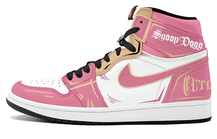 [Custom Shoes] Air Jordan 1 Retro High OG 'Pink Gold Lettering'