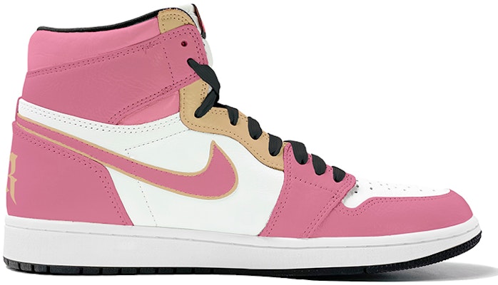 에어 조던 1 레트로 OG '핑크 골드 레터링' (커스텀) 555088-603(TeamK-二次元) Order 에어 조던 1 레트로 OG '핑크 골드 레터링' (커스텀) 555088-603(TeamK-二次元)