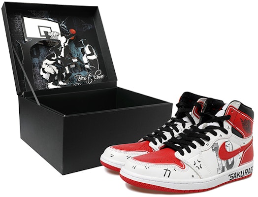 【定制球鞋】Air Jordan 1 Retro High OG 熱血青春 灌籃高手 OKHR 動漫二次元 10號 櫻木花道 高幫 復古籃球鞋 男女同款 白紅黑 Buy 【定制球鞋】Air Jordan 1 Retro High OG 熱血青春 灌籃高手 OKHR 動漫二次元 10號 櫻木花道 高幫 復古籃球鞋 男女同款 白紅黑