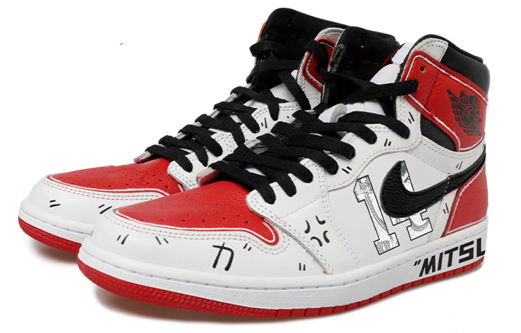 Shop Zapatillas Personalizadas Air Jordan 1 Retro High OG "Sakuragi" 555088-161(Team拾玖-王三井寿男女S-BOX)