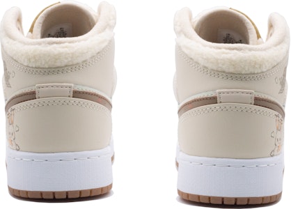 【訂製球鞋】Jordan Air Jordan 1 奶油小兔 香草奶油 小眾 羊羔絨 高筒 復古籃球鞋 GS 米色 Purchase 【訂製球鞋】Jordan Air Jordan 1 奶油小兔 香草奶油 小眾 羊羔絨 高筒 復古籃球鞋 GS 米色