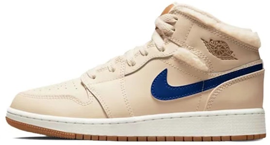 【訂製球鞋】Jordan Air Jordan 1 奶油小兔 香草奶油 小眾 羊羔絨 高筒 復古籃球鞋 GS 米色 Sizing 【訂製球鞋】Jordan Air Jordan 1 奶油小兔 香草奶油 小眾 羊羔絨 高筒 復古籃球鞋 GS 米色