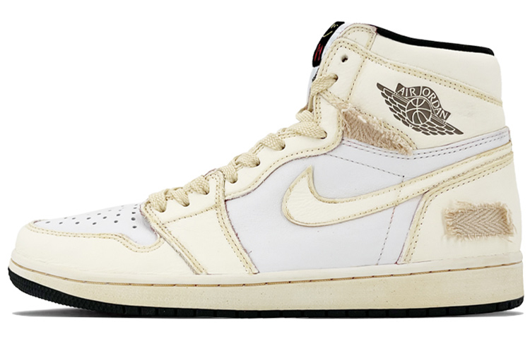 Buy [カスタムシューズ] エアジョーダン1 レトロハイOG 'オキシダイズドペールイエロー-ホワイト' 555088-603(TeamK-布衣芒履QD)