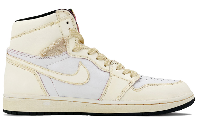 Order [カスタムシューズ] エアジョーダン1 レトロハイOG 'オキシダイズドペールイエロー-ホワイト' 555088-603(TeamK-布衣芒履QD)