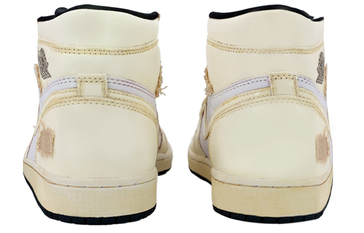 Shop [カスタムシューズ] エアジョーダン1 レトロハイOG 'オキシダイズドペールイエロー-ホワイト' 555088-603(TeamK-布衣芒履QD)