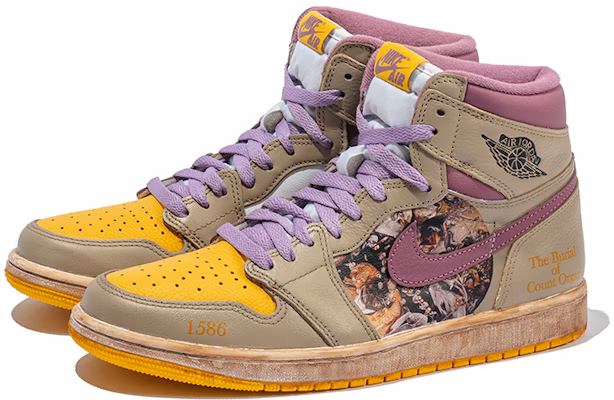 에어 조던 1 레트로 OG '빈티지 오일 페인팅 - 얼스 장례식 커피 염색' 555088-706(TeamB-男女款伯爵葬礼C-BOX) Lookbook 에어 조던 1 레트로 OG '빈티지 오일 페인팅 - 얼스 장례식 커피 염색' 555088-706(TeamB-男女款伯爵葬礼C-BOX)