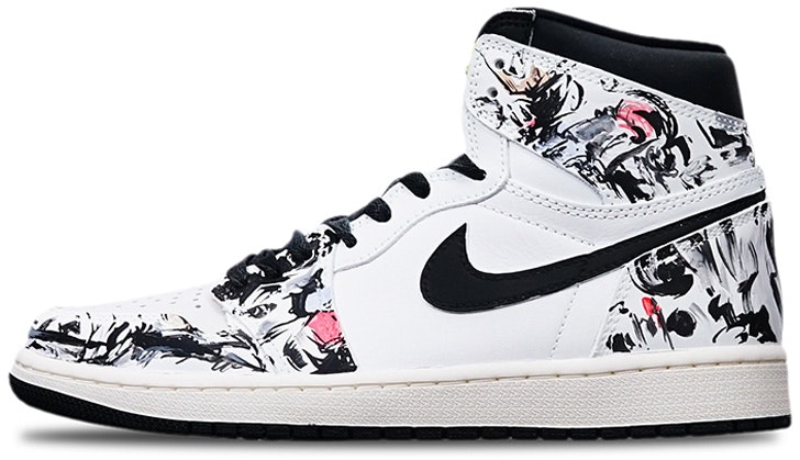 custom-shoes-air-jordan-1-retro-high-og-volt-splatter-black-red