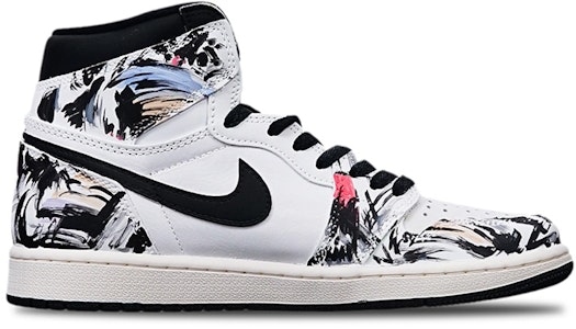 【訂製球鞋】 Jordan Air Jordan 1 Retro High OG "Volt" 潑墨機械風 高幫 復古籃球鞋 男女同款 黑紅 Order 【訂製球鞋】 Jordan Air Jordan 1 Retro High OG "Volt" 潑墨機械風 高幫 復古籃球鞋 男女同款 黑紅