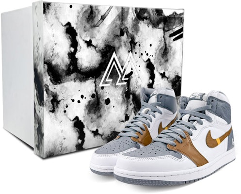에어 조던 1 레트로 OG '화이트 그레이 GOAT' (커스텀) 555088-037(Team47-男女款山羊SBOX) Buy 에어 조던 1 레트로 OG '화이트 그레이 GOAT' (커스텀) 555088-037(Team47-男女款山羊SBOX)