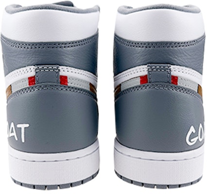 에어 조던 1 레트로 OG '화이트 그레이 GOAT' (커스텀) 555088-037(Team47-男女款山羊SBOX) Details for 에어 조던 1 레트로 OG '화이트 그레이 GOAT' (커스텀) 555088-037(Team47-男女款山羊SBOX)