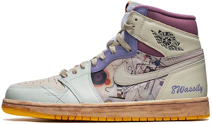 【訂製球鞋】 Jordan Air Jordan 1 Retro High OG 野鶴製造 油畫 構圖風 咖啡染 高幫 復古籃球鞋 男女同款 灰白色 Buy 【訂製球鞋】 Jordan Air Jordan 1 Retro High OG 野鶴製造 油畫 構圖風 咖啡染 高幫 復古籃球鞋 男女同款 灰白色