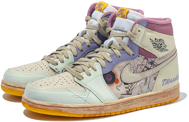 【訂製球鞋】 Jordan Air Jordan 1 Retro High OG 野鶴製造 油畫 構圖風 咖啡染 高幫 復古籃球鞋 男女同款 灰白色 Lookbook 【訂製球鞋】 Jordan Air Jordan 1 Retro High OG 野鶴製造 油畫 構圖風 咖啡染 高幫 復古籃球鞋 男女同款 灰白色