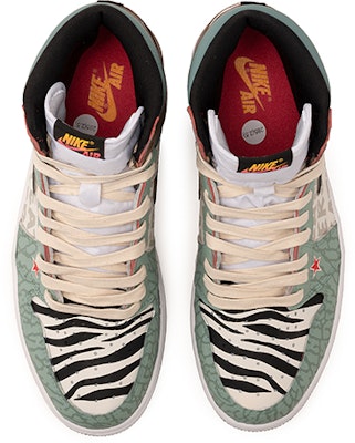 【定制鞋】Air Jordan 1 复古高帮 OG '野鹤摩卡星爆' 555088-603(TeamB-男女款摩卡玉松绿白绿) Shop 【定制鞋】Air Jordan 1 复古高帮 OG '野鹤摩卡星爆' 555088-603(TeamB-男女款摩卡玉松绿白绿)