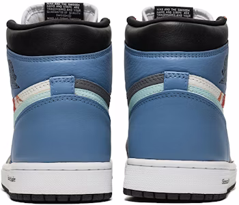 【定制球鞋】Jordan Air Jordan 1 High OG 野鶴製造 黑藍腳趾 文藝風 特殊定制款 高幫 復古籃球鞋 男女同款 灰藍 Shop 【定制球鞋】Jordan Air Jordan 1 High OG 野鶴製造 黑藍腳趾 文藝風 特殊定制款 高幫 復古籃球鞋 男女同款 灰藍