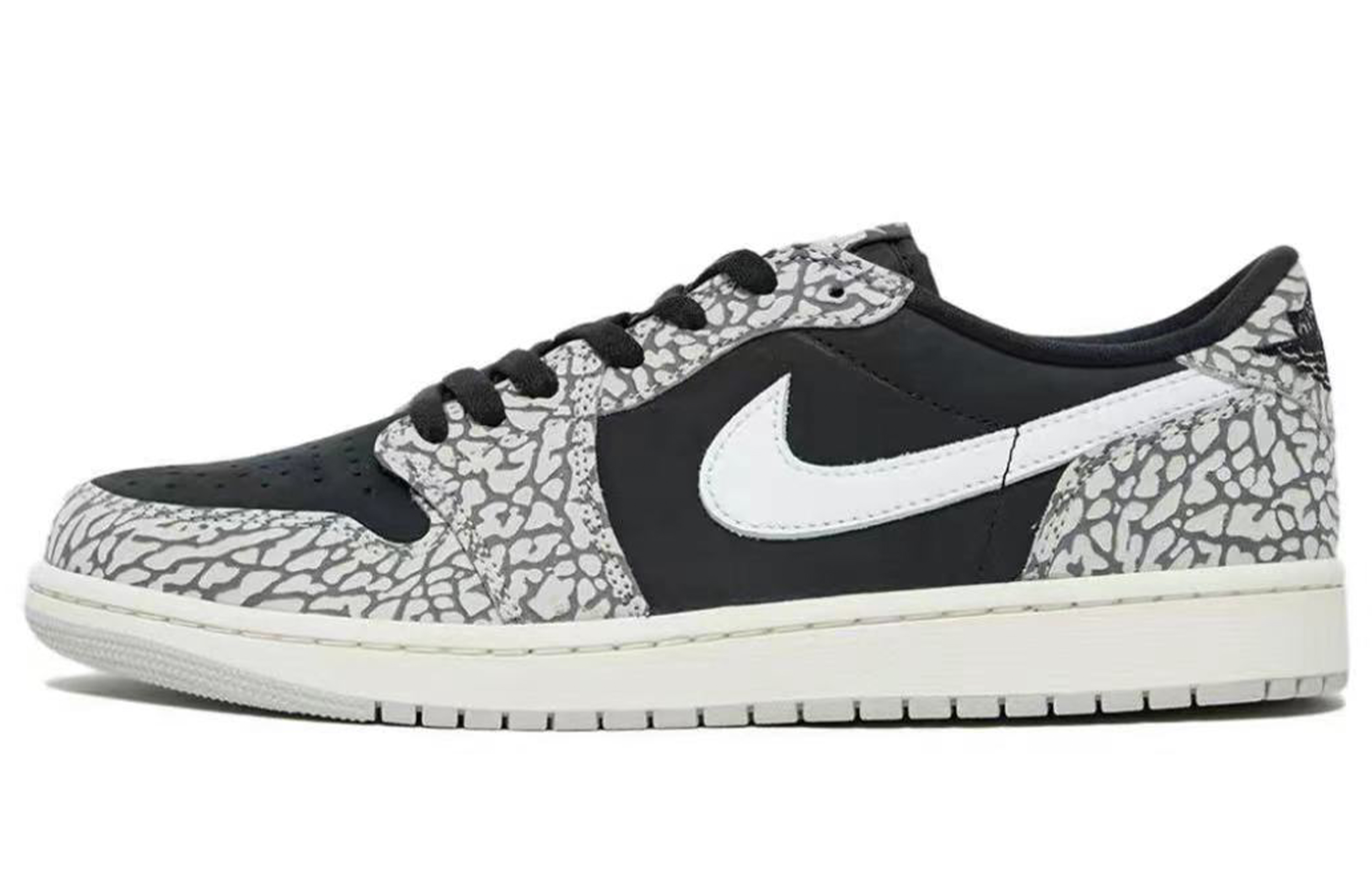 Details for [Custom Shoes] Air Jordan 1 Retro Low 'Black Elephant Olive Green' CZ0790-001-479561