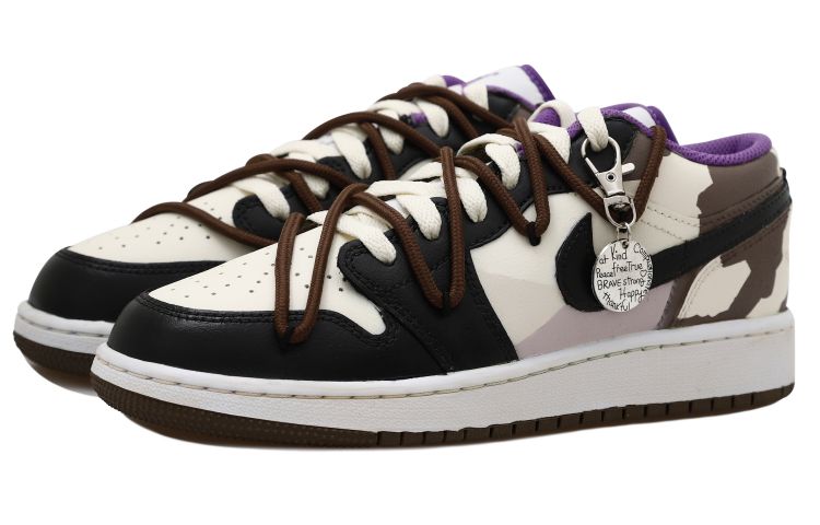 Shop [定制鞋] Air Jordan 1 复刻版低帮‘解构迷彩阴影’ 553560-215(Team拾玖-吊牌迷彩S-BOX）