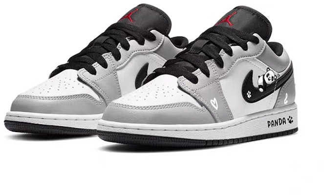 カスタムAJ1 ロー "レイジーパンダ" 553558-030(Team56-慵懒大熊猫) Lookbook カスタムAJ1 ロー "レイジーパンダ" 553558-030(Team56-慵懒大熊猫)