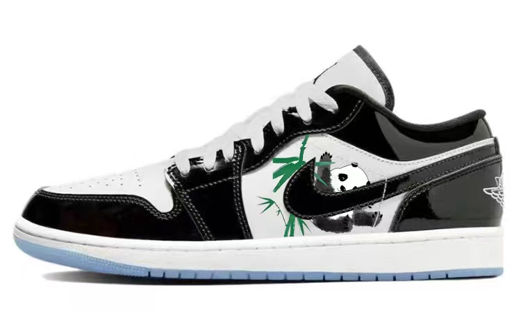 Buy [定制鞋款] Air Jordan 1 复古低帮 '熊猫' DV1309-100(Team56-慵懒大熊猫)