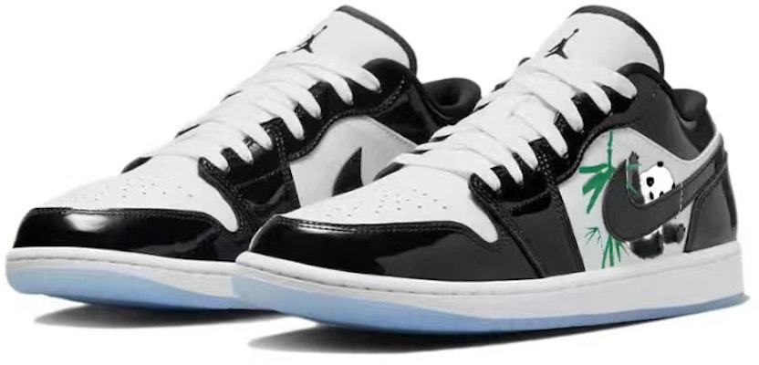 커스텀 에어 조던 1 로우 '판다' (Custom 에어 조던1 로우 '판다') DV1309-100(Team56-慵懒大熊猫) Lookbook 커스텀 에어 조던 1 로우 '판다' (Custom 에어 조던1 로우 '판다') DV1309-100(Team56-慵懒大熊猫)