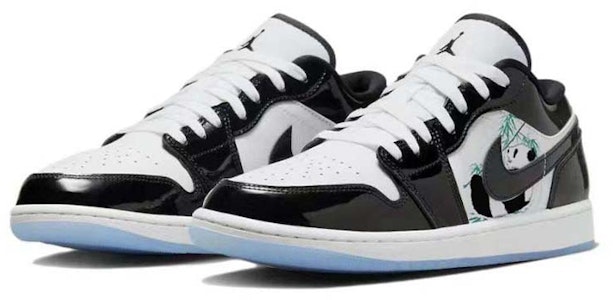 【定制鞋】Air Jordan 1 复古低帮“熊猫竹” DV1309-100(Team56-抱竹熊猫) Lookbook 【定制鞋】Air Jordan 1 复古低帮“熊猫竹” DV1309-100(Team56-抱竹熊猫)